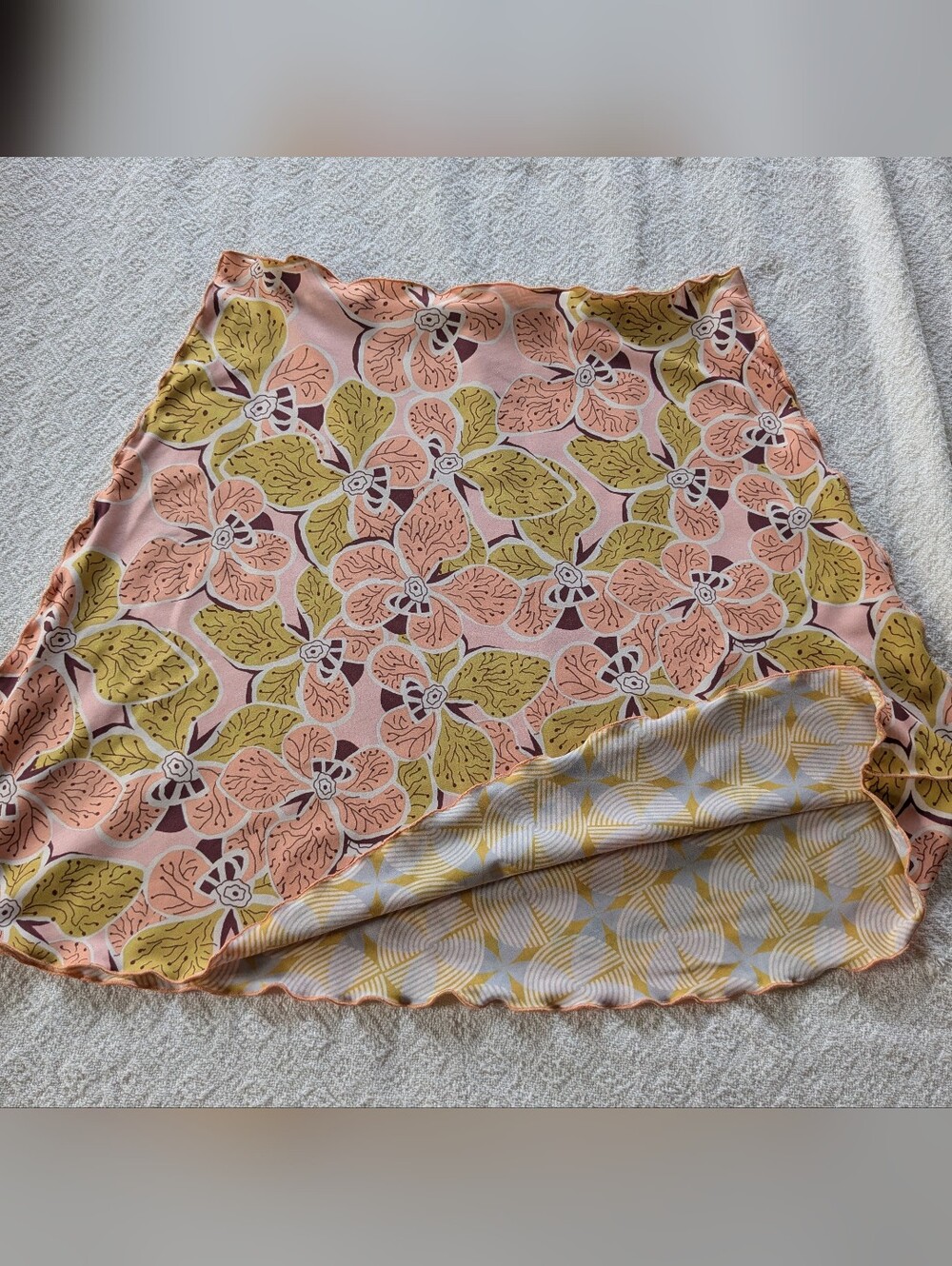 Haystacks Reversible Bias Skirt Floral Circlers Bright Spring No Size